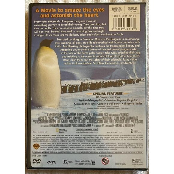 March of the Penguins (DVD) - New - Picture 2 of 3